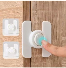 Resim Sunup Sn-28751 Düğmeli Tip Dolap Ve Çekmece Çocuk Güvenlik Kilidi 