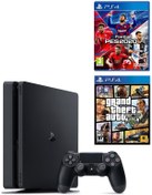 Resim Sony Playstation 4 Slim 500 GB Oyun Konsolu + PES 2020 PS4 Oyun + GTA 5 PS4 Oyun (İthalatçı Garantili) Sony