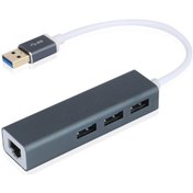 Resim Ars Usb 3.0 3 Port Usb Hub + Gigabit Rj45 Ethernet Port Füme 