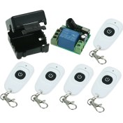 Resim Padalink 12v Dc 1 Kanal Kasa Tipi Kontrolör + 5 Adet Kumanda - Kapı Kilidi, Motor, Led Ve Ev Aletlerini Kablosuz Kumanda İle Kontrol Edin Model: Ak-rk01-12+ak-yd-1 5 