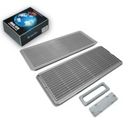 Resim İDEAL OTOMOTİV Mercedes W202 W203 W209 W210 W211 W215 W219 W220 Sunroof Perde Kolu & Izgara Kapağı (GRİ) 