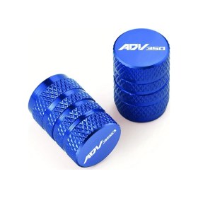 Resim Hightower Honda Adv350 Cnc Alüminyum Lastik Valfli Hava Başlığı Kapakları - 2 Adet - Mavi 