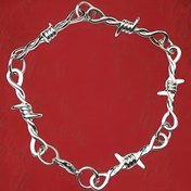 Resim Gotik Punk Tarzı Dikenli Tel Bileklik - Günlük ve Tatil Giyimleri için Alaşımlı Zincir Zırh Takı 