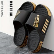 Resim İç ve dış mekan giyiminde ideal olan, yürüyüş ve rahat giyim için uygun olan, EVA malzemesi, hafif, kaymaz, şok emici, dayanıklı sandaletler - Unisex Moda Spor Terlikler 