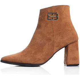 Resim Tinbany Kadın Bot Taba Süet Renkli Ayakkabı TBN5005TABASÜET Taba 