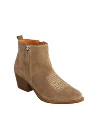 Resim Mammamia D24kb-1720 Topuklu Süet Deri Western Kadın Bot Vizon 