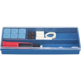 Resim Maiyame Bilardo Sopası Tamir Seti - 6 Tebeşir, 6 Uç, 4 Ferrule Ve Şekillendirme Aletleri İle Pratik Bakım 