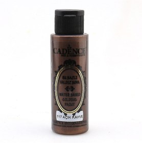 Resim Cadence Su Bazlı Yaldız Boya 70 ml - Açık Kahve 117 