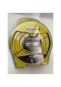 Resim For-x Xy-4kıt 4ga Kablo Seti Oto Amfi Uyumu Set Kablosu Komple Se 