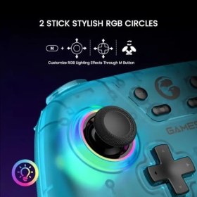 Resim AyrStore Switch Pro Controller - Switch/lite/oled, Hall Effect Joysticks, Rgb Led, Turbo, Programmable, Motion Control, Wake Up Function (Green) 