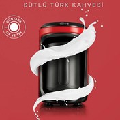 Resim Karaca Hatır Hüps Kırmızı Sütlü Türk Kahve Makinesi 