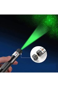 Resim AboutThePerfect Yüksek güçlü şarjlı yeşil lazer pointer, profesyonel kullanım, kilitli ve taşınabilir 