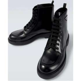 Resim Prada Sport Komple Deri Metal Logolu Bot 