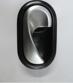 Resim Renault Master- 3- 11/19 Ön Kapı İç Açma Kolu Sol Siyah Elceği Gümüş Gri 