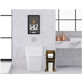 Resim Bk Home Doğal Masif Ahşap Tuvalet Kağıtlığı Ve Dekoratif Ahşap Si (551052484) 