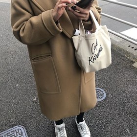 Resim 1 adet Popüler Ürün, Küçük Tilki Kanvas Boyun Çantası, Cafe Kitsune'dan Esinlenen 