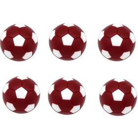 Resim Suntek 6 Adet 32mm Masa Futbol Langırt Koyu-kırmızı-1,25-inç 
