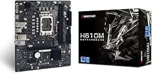 Resim Biostar Anakart H610MH (Intel LGA 1700) Micro ATX, Siyah 