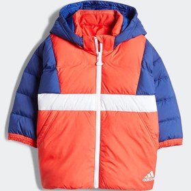 Resim Adidas Colorblock Down H38372 Çocuk Mont Lacivert Kırmızı Beyaz 