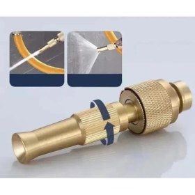 Resim Ayarlanabılır Basınçlı Hortum Başlığı Gold 