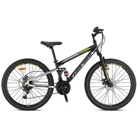 Resim Hunter - 26" - Mtb - 16' - 21 Vites - M.disc - Mat Siyah-gri/yeşil Siyah - Gri 