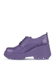 Resim Bueno Shoes Lila Deri Kadın Dolgu Topuklu Ayakkabı 01wz8400 
