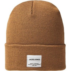 Resim Jack & Jones Jack & Jone Jaclong Knit Beanie Noos Erkek Bere-27107 - Kahverengi 