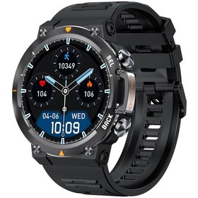 Resim Geeroyoo JZR-GY Max18 1.43" Amoled Kalp Ritmi Basıncı Uyku Takipçili 3Atm Spor Ve Bileklik Siyah Akıllı Saat (İthalatçı Garantili) 