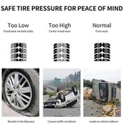 Resim Novahub Lastik Basıncı Ölçer, 0-100 Psı Ağır Hizmet Hassas, Bisiklet Motosiklet Araba Suv Kamyon İçin Kauçuk Hortum 