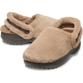 Resim Classic Unfurgettable Clog Milk Chocolate Unisex Peluş Terlik-10854 Kahverengi 