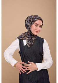 Resim Silk Home Yaz Esintisi Eşarp 150001-12 Lacivert, Zeytin Kahve, Gri 