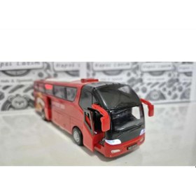 Resim Sesli Işıklı Metal Otobüs Şehir Yolcu Taşıma Otobüsü Metal Oyunca 