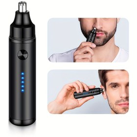 Resim GERTZY Ağrısız Elektrikli Burun Tüyü Düzeltici - Sessiz, USB Şarj Edilebilir Paslanmaz Çelik Bıçaklarla Erkekler & Kadınlar İçin, Kolay Temizlenir 