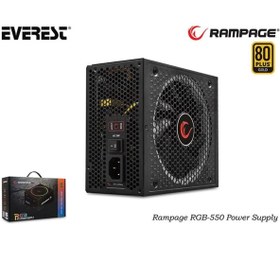 Resim Rampage Rgb-550 80plus Gold 550w Full Modüler Rgb Güç Kaynağı 