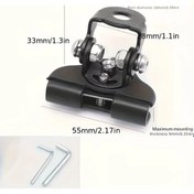 Resim Hightower Siyah Evrensel Araç Kaputu Spot Braketi - Dayanıklı Demir, Ayarlanabilir Işık Rafı 