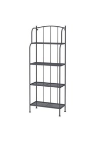 Resim IKEA dış mekan raf ünitesi, gri, 61x32x160 cm 