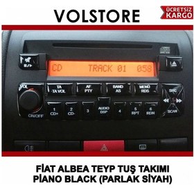 Resim Fiat Albea Teyp Tuş Takımı Pianoblack Parlak Siyah 2006 Sonra 