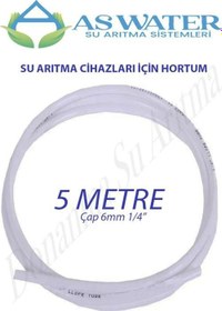 Resim Su Arıtma Cihazı Hortumu ( 1/4") 6 Mm Beyaz 