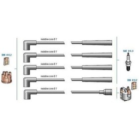 Resim Doduco 7740 Bujı+bobın Kablosu Favorıt 1,3 8v 90 94 Formen 91 95 Pıckup 92 97 