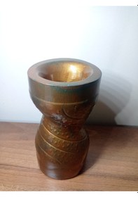 Resim Küçük Boy Bakır Renk Vazo Bakır 