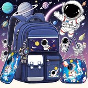 Resim Sırt Çantası, Astronot Sırt Çantası Üç Parça Seti - Günlük İşe Gitme, Okula Dönüş, Seyahat, Dağcılık ve Gezi için Uygun, Şık İş Çantası, Büyük Kapasiteli Bilgisayar Çantası Uniseks Tasarım Gençler İçin 