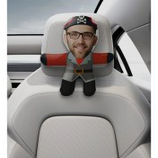 Resim Bk Gift Kişiye Özel Korsan Tasarımlı Araç Koltuk Bebek Yastığı-20 
