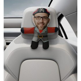 Resim Bk Gift Kişiye Özel Korsan Tasarımlı Araç Koltuk Bebek Yastığı-20 