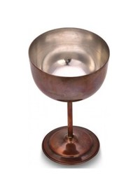 Resim Turna Bakır Vino Kadeh 2 No Düz 400 ML Oksit Turna0457-3 