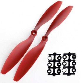 Resim Robolink Teknoloji 1045 Plastik Drone Cw/ccw Pervane Seti-kırmızı 