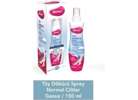 Resim Tüy Dökücü Sprey 150 Ml, Gazsız, Kadın, Normal Ciltler, Etkili ve Konforlu Kullanım 