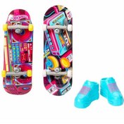 Resim Hot Wheels Skate Retro Temalı İkili Parmak Kaykay ve Ayakkabı Paketleri HXL17-HXL18 