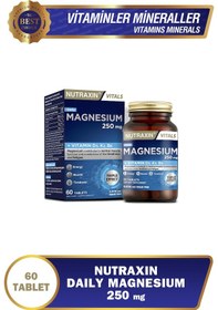 Resim Nutraxin Magnezyum Daily Energy 250 Mg 60 Tablet - Magnesium, D3, K2, B6 