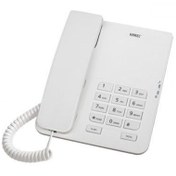 Resim KAREL Tm140 Beyaz Analog Masa Üstü Kablolu Telefon 