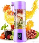 Resim Nemere Şarjlı Portatif El Blenderi 380 Ml Usb Kablolu Mor 